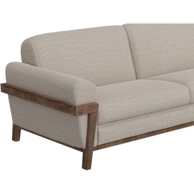 Loft Brown Wooden Frame & Base Loveseat IUP644-LOV-161 IUP644 LOV 161 06