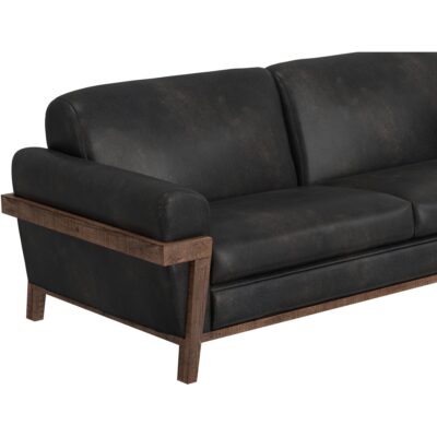 Loft Brown Wooden Frame & Base Loveseat IUP644-LOV-216 IUP644 LOV 216 05