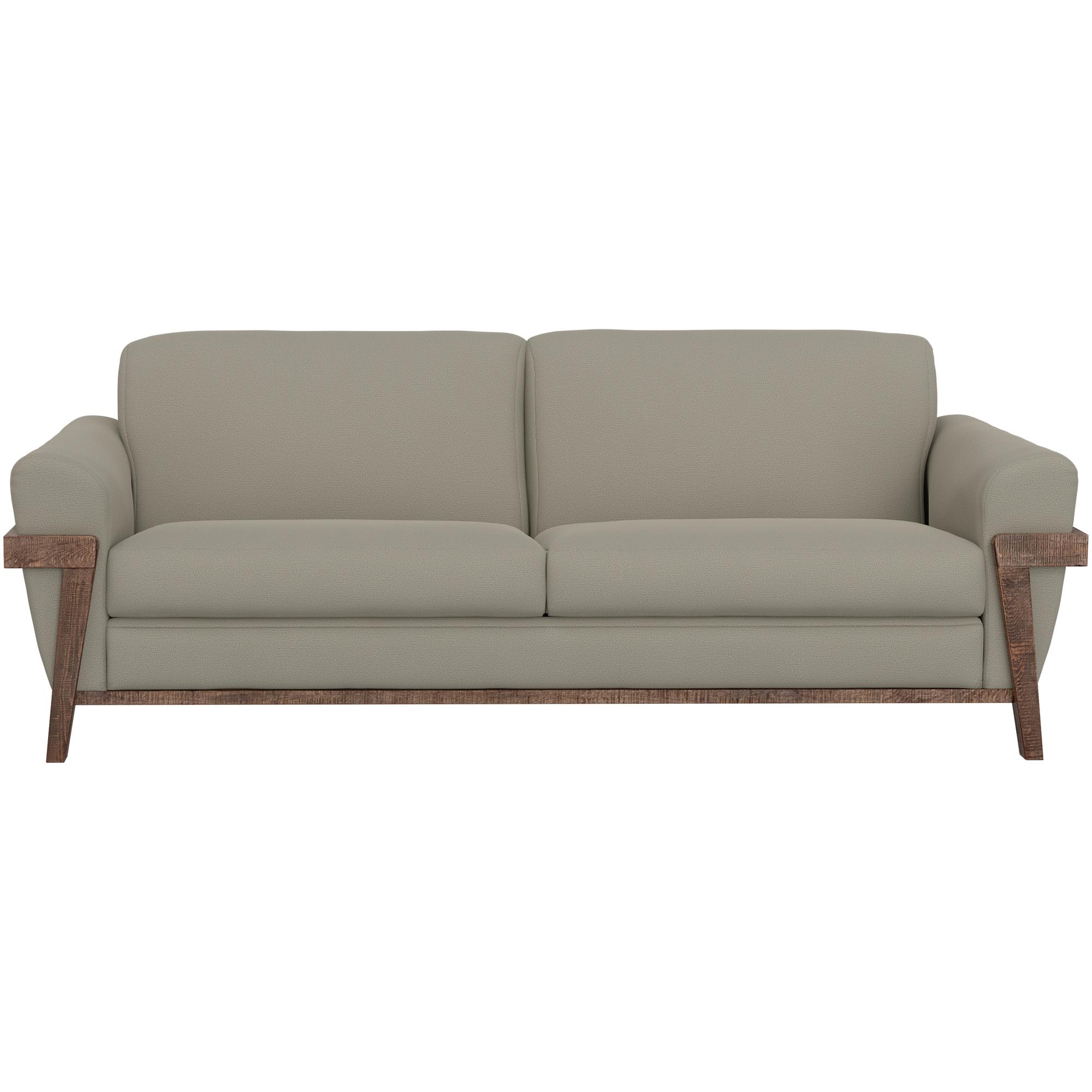 Loft Brown Wooden Frame & Base Sofa 2 Loft Brown Wooden Frame & Base Sofa - Image 2