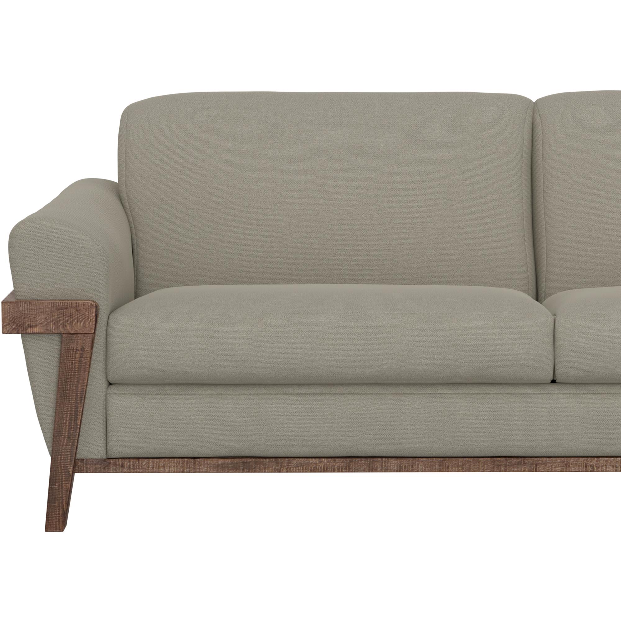 Loft Brown Wooden Frame & Base Sofa 6 Loft Brown Wooden Frame & Base Sofa - Image 6