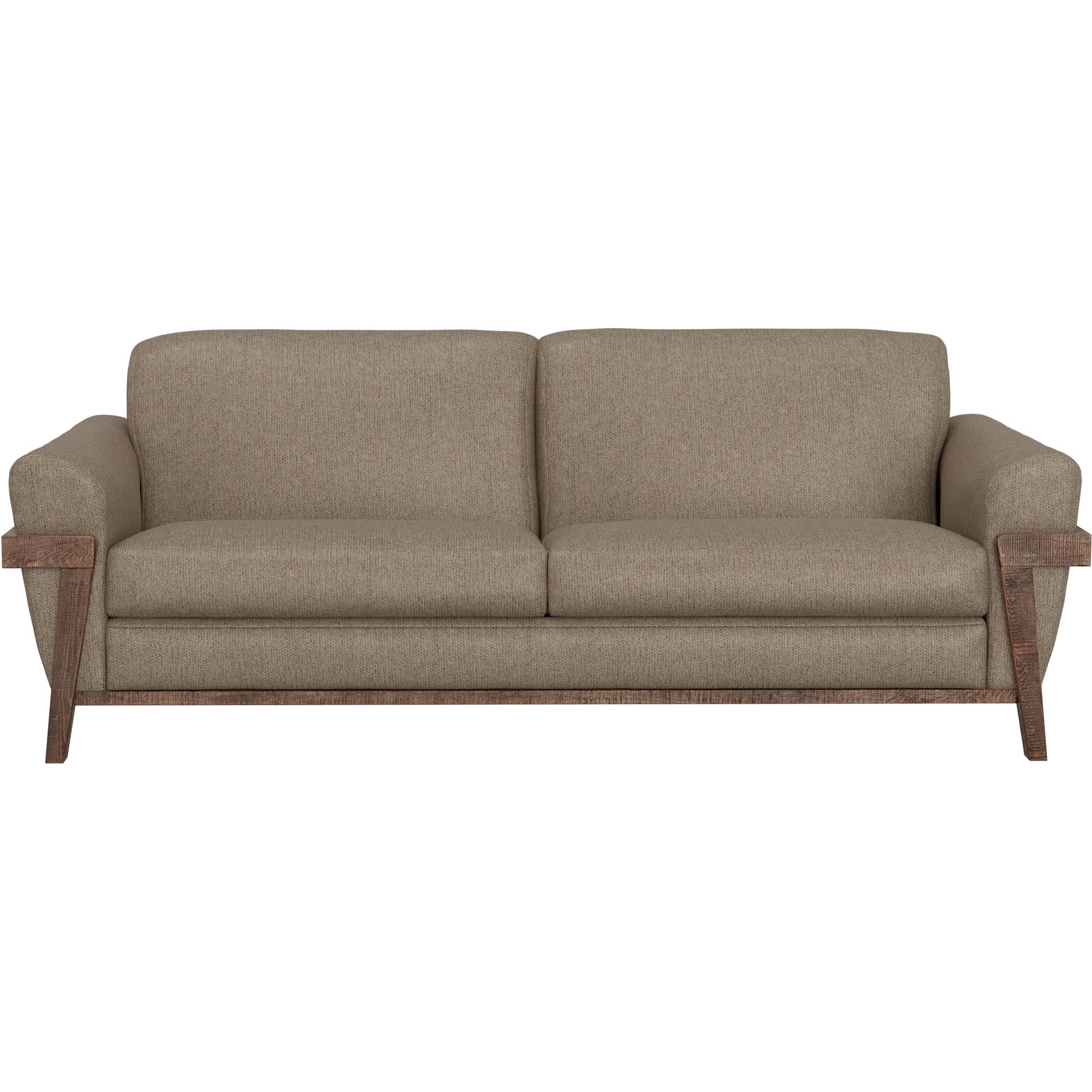 Loft Brown Wooden Frame & Base Sofa 2 Loft Brown Wooden Frame & Base Sofa - Image 2