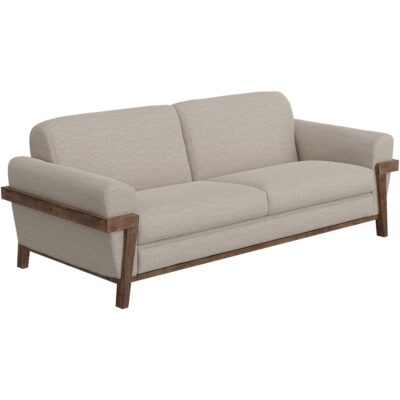 Loft Brown Wooden Frame & Base Sofa