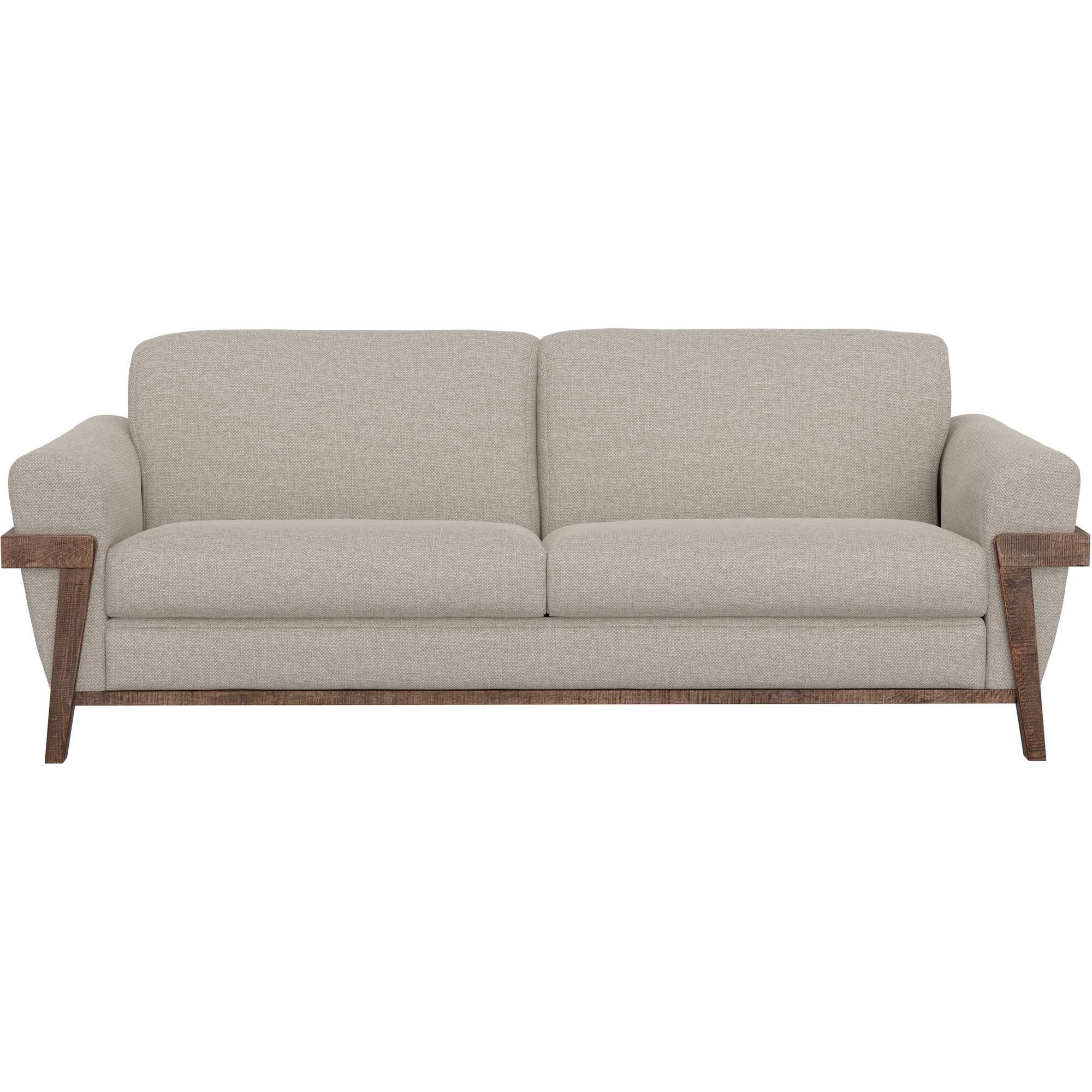 Loft Brown Wooden Frame & Base Sofa 2 Loft Brown Wooden Frame & Base Sofa - Image 2