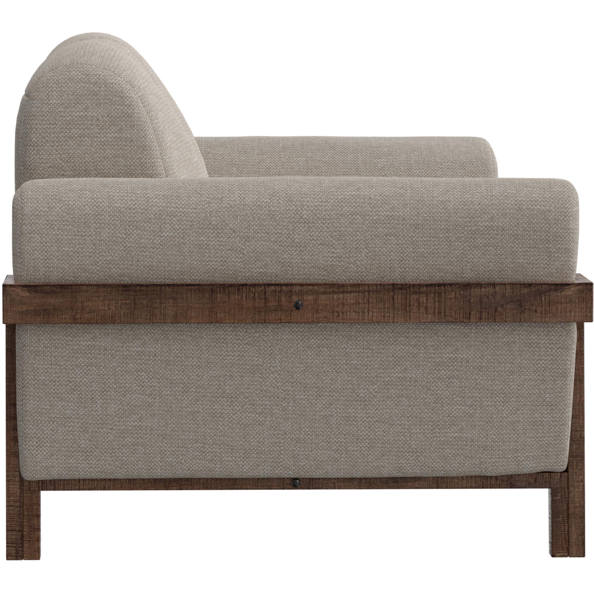 Loft Brown Wooden Frame & Base Sofa 3 Loft Brown Wooden Frame & Base Sofa - Image 3