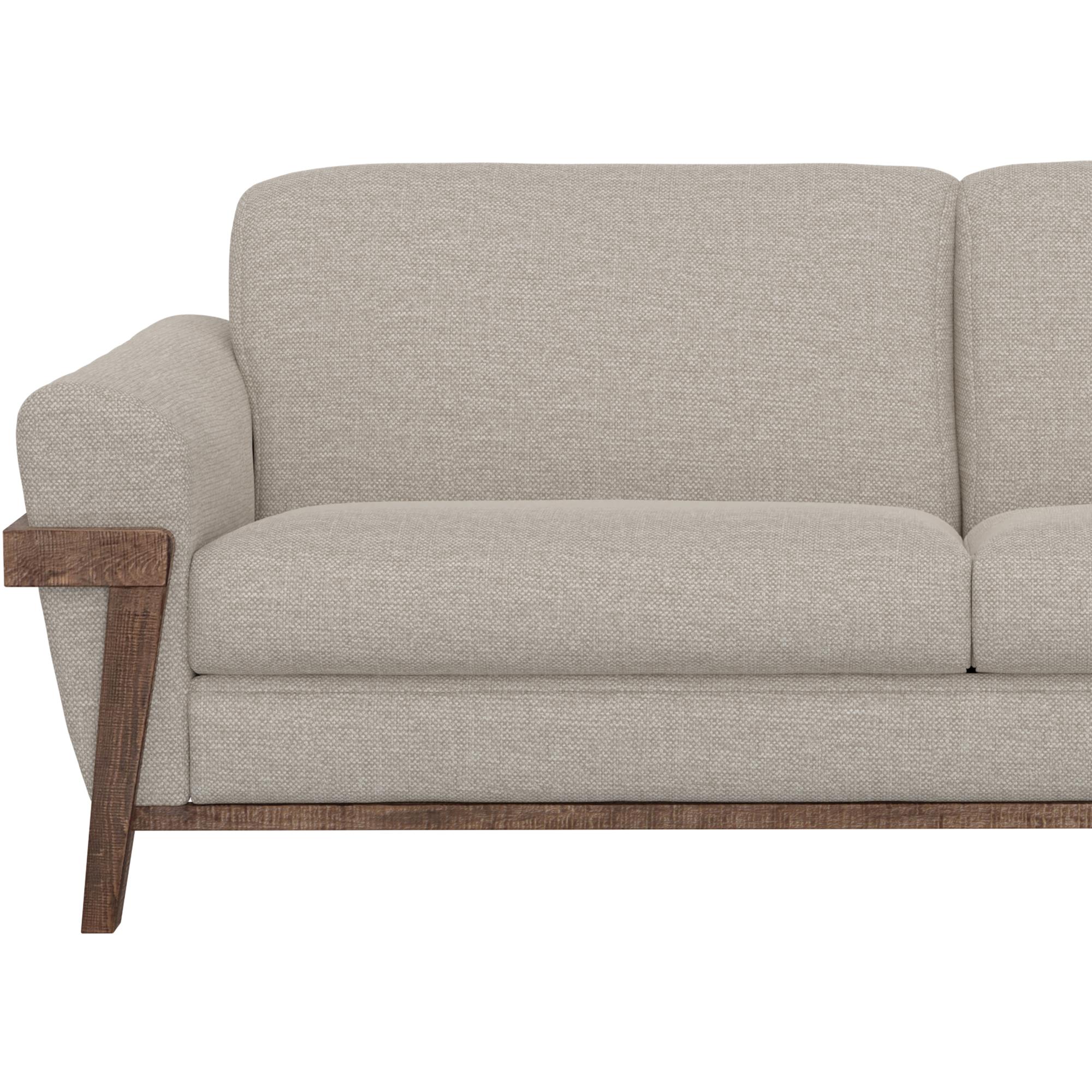 Loft Brown Wooden Frame & Base Sofa 6 Loft Brown Wooden Frame & Base Sofa - Image 6