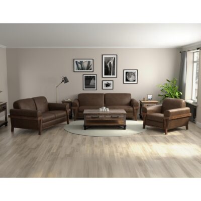 Loft Brown Wooden Frame & Base Sofa 9 Loft Brown Wooden Frame & Base Sofa IUP644-SOF-212 IUP644 SOF 212 04