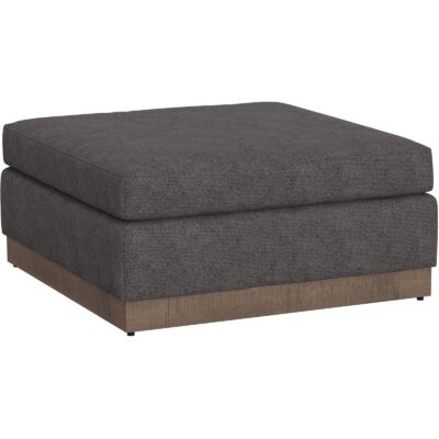 Georgia Wooden Frame & Base Upholstered Square Ottoman