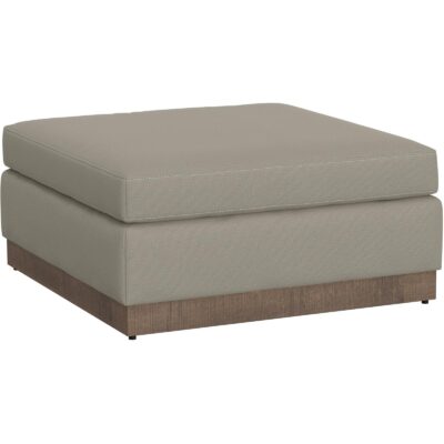 Georgia Wooden Frame & Base Upholstered Square Ottoman