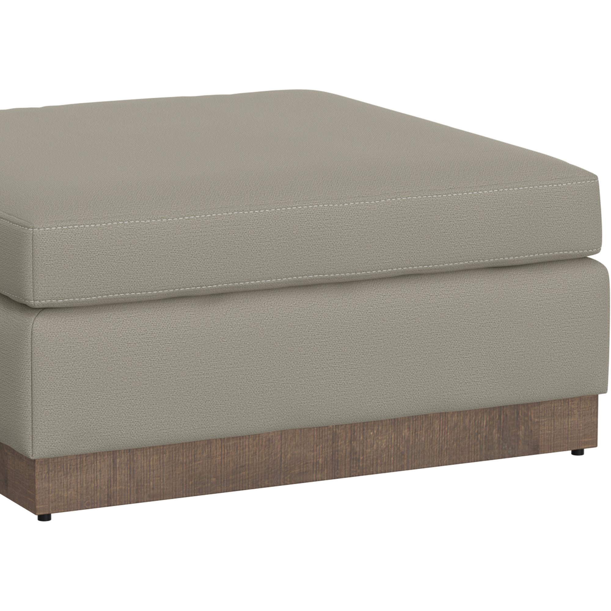 Georgia Wooden Frame & Base Upholstered Square Ottoman 3 Georgia Wooden Frame & Base Upholstered Square Ottoman - Image 3