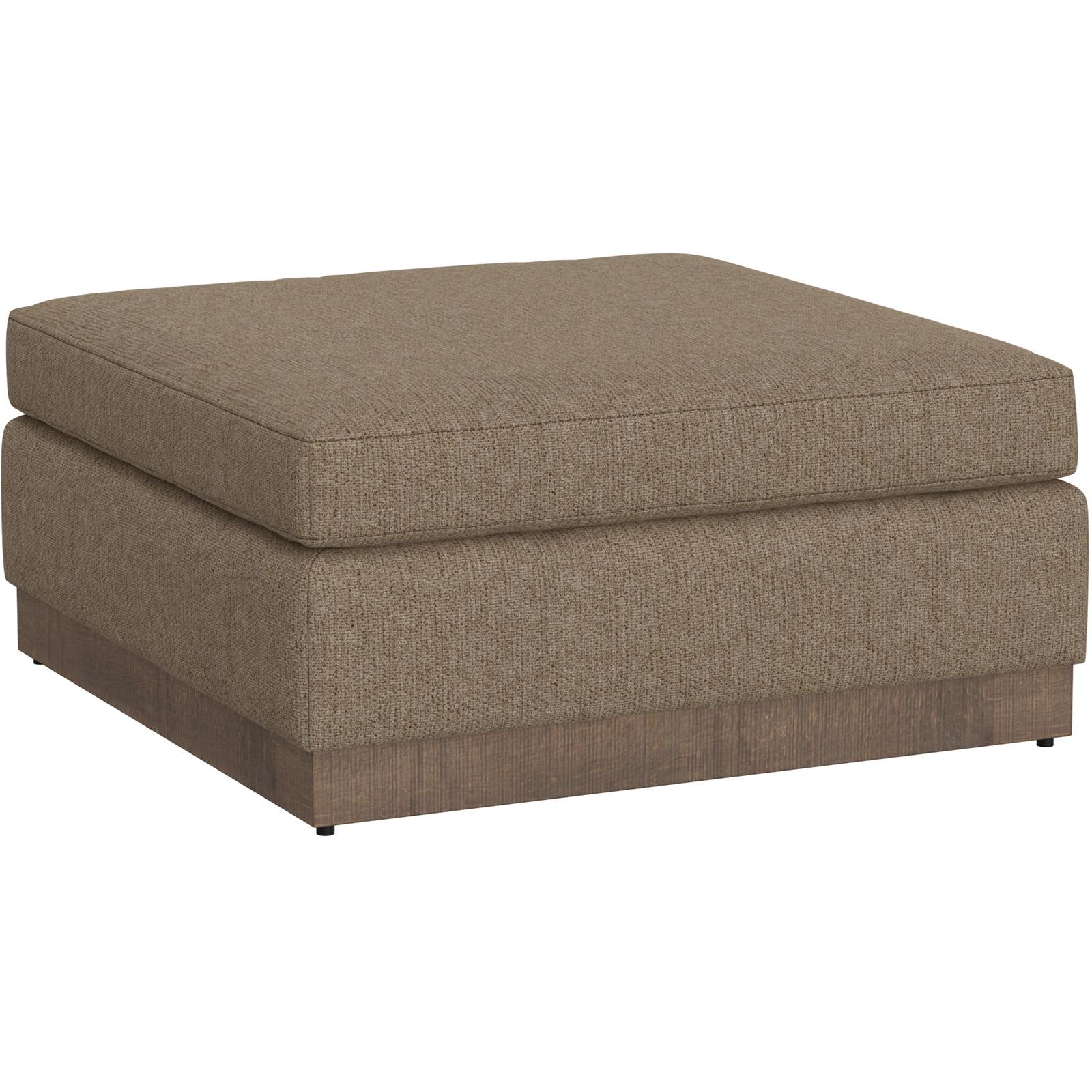 Georgia Wooden Frame & Base Upholstered Square Ottoman 1 Georgia Wooden Frame & Base Upholstered Square Ottoman