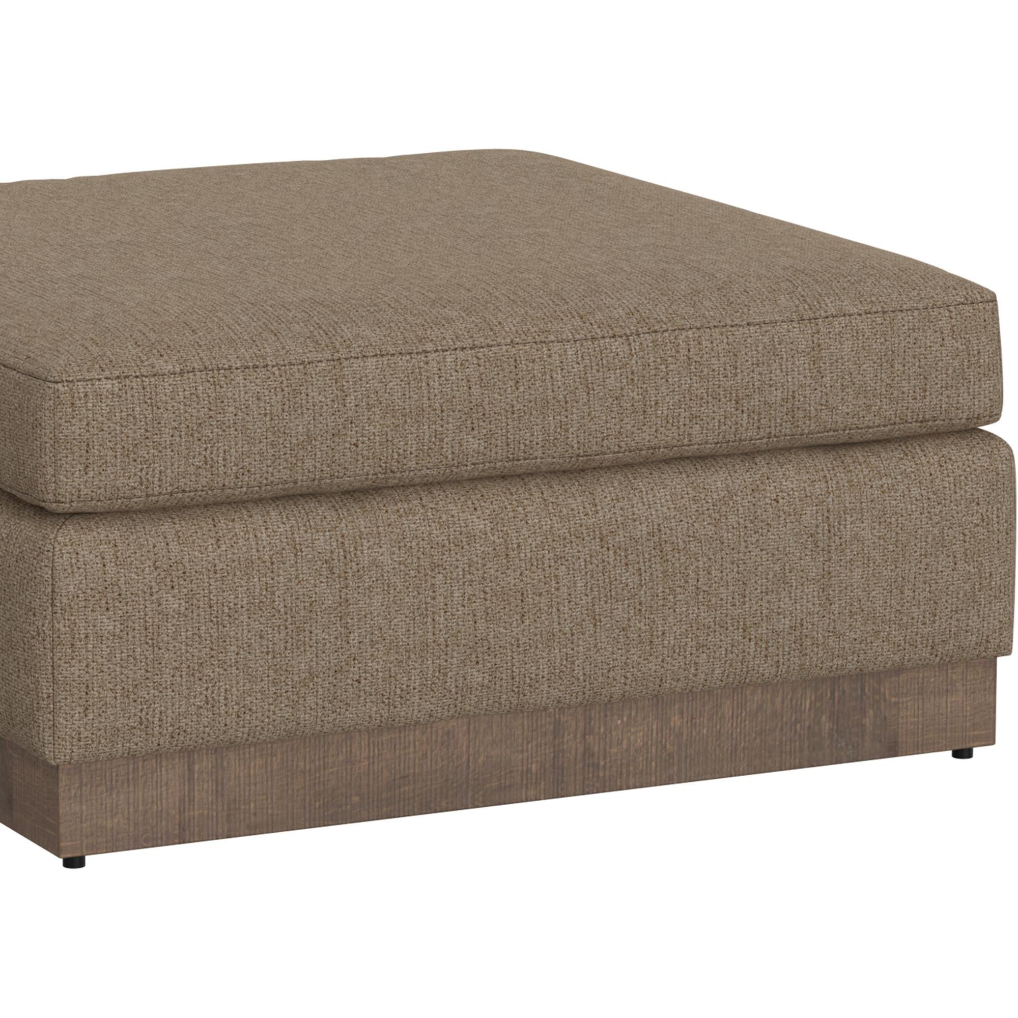 Georgia Wooden Frame & Base Upholstered Square Ottoman 3 Georgia Wooden Frame & Base Upholstered Square Ottoman - Image 3