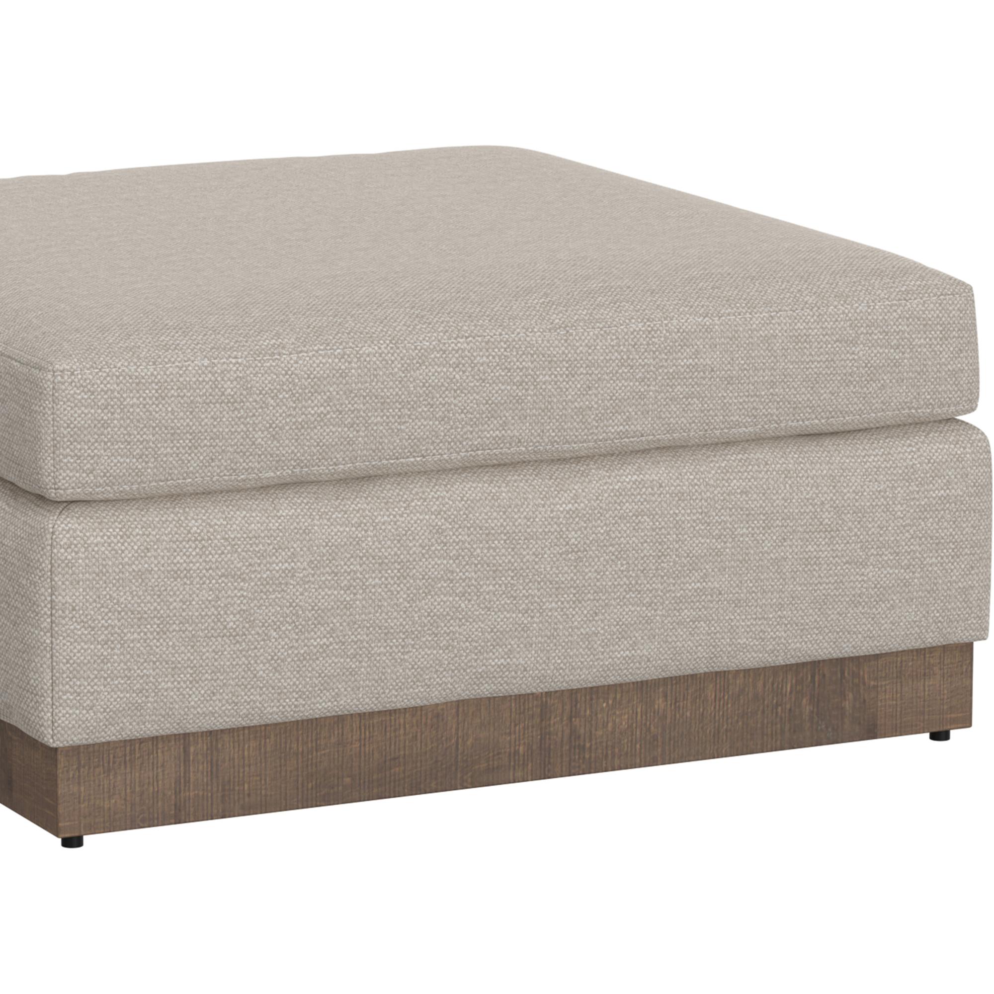 Georgia Wooden Frame & Base Upholstered Square Ottoman 3 Georgia Wooden Frame & Base Upholstered Square Ottoman - Image 3