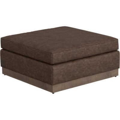 Georgia Wooden Frame & Base Upholstered Square Ottoman