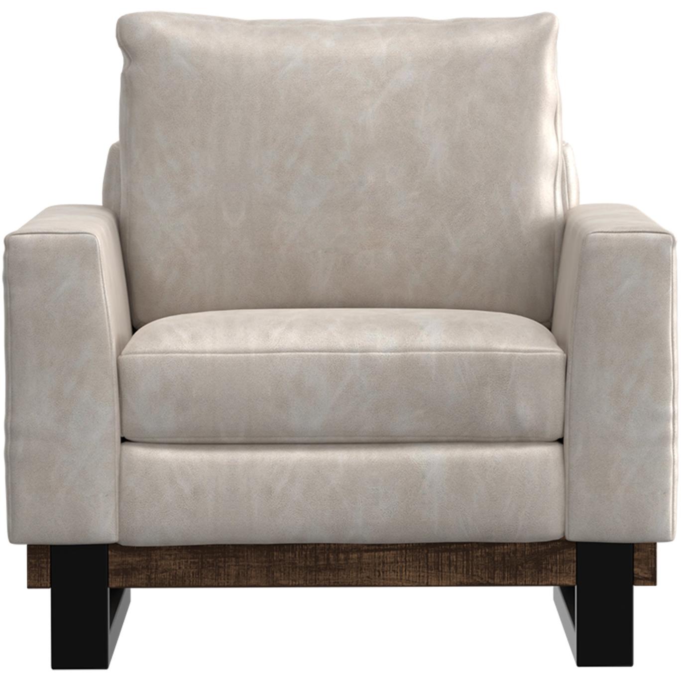 Blackburn Metal & Wood Base Armchair 2 Blackburn Metal & Wood Base Armchair - Image 2