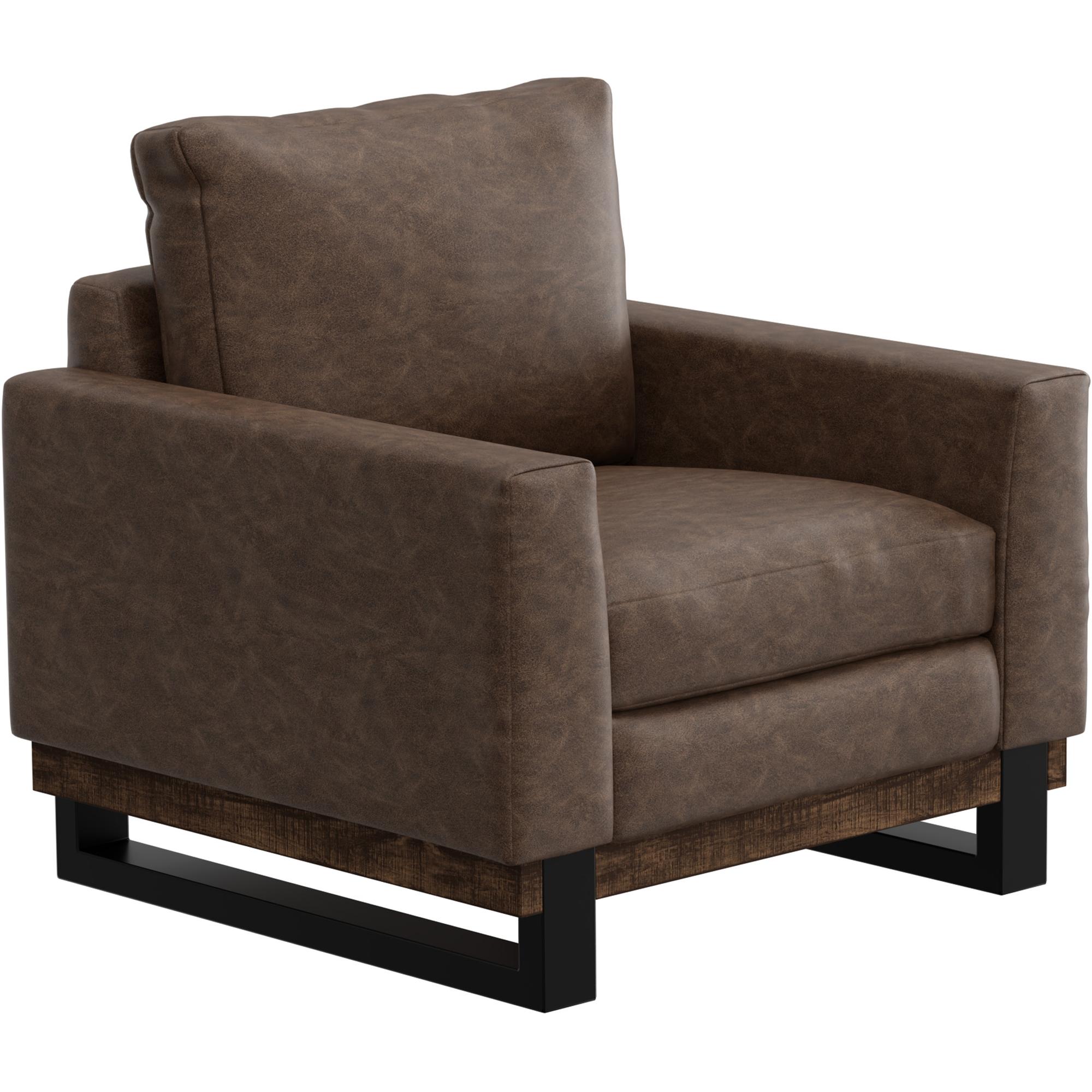 Blackburn Metal & Wood Base Armchair 1 Blackburn Metal & Wood Base Armchair