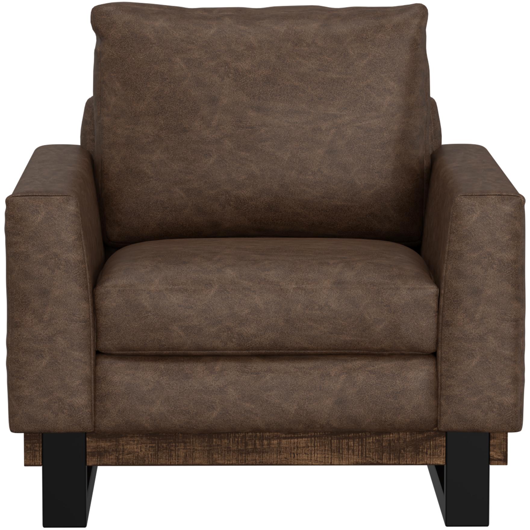 Blackburn Metal & Wood Base Armchair 2 Blackburn Metal & Wood Base Armchair - Image 2