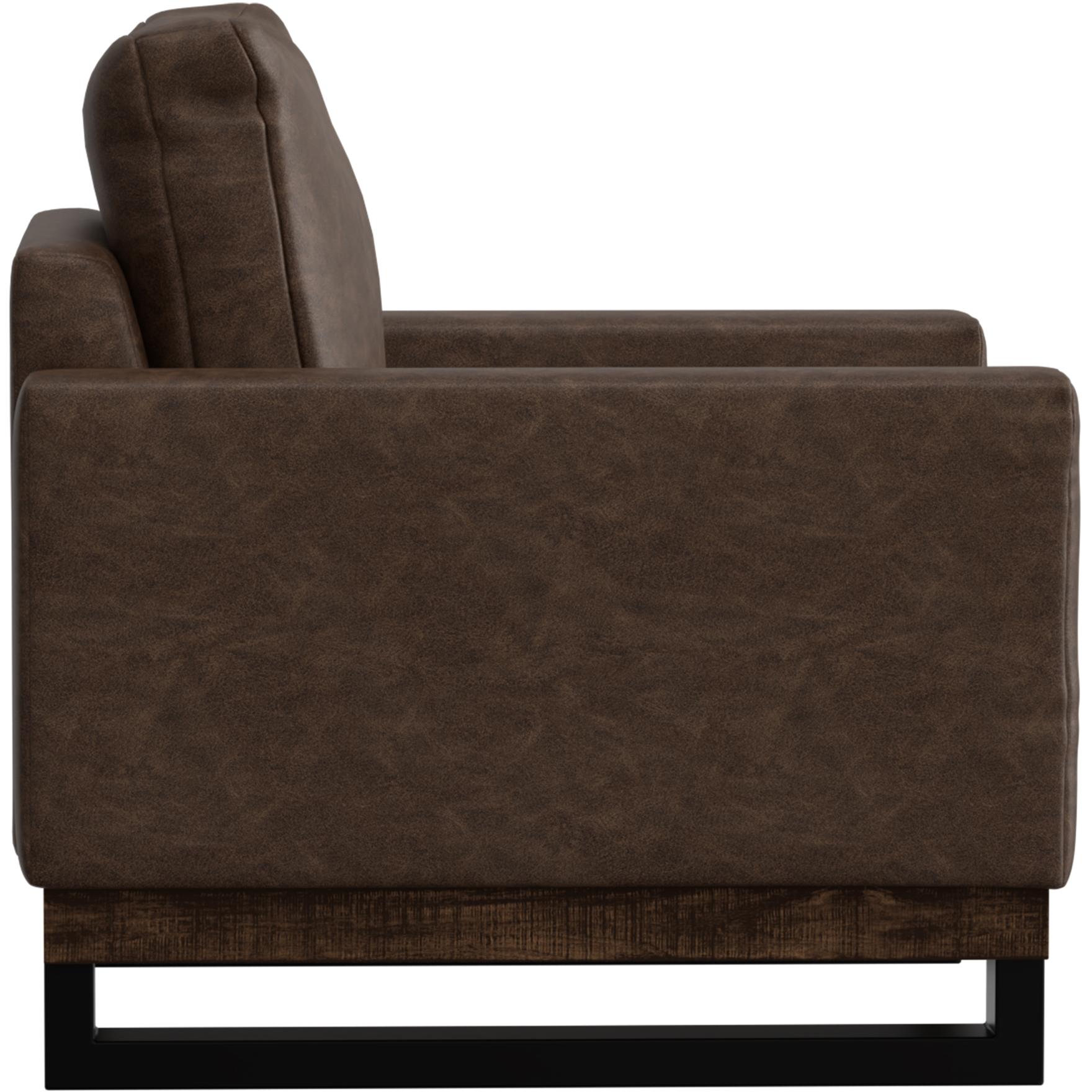 Blackburn Metal & Wood Base Armchair 3 Blackburn Metal & Wood Base Armchair - Image 3