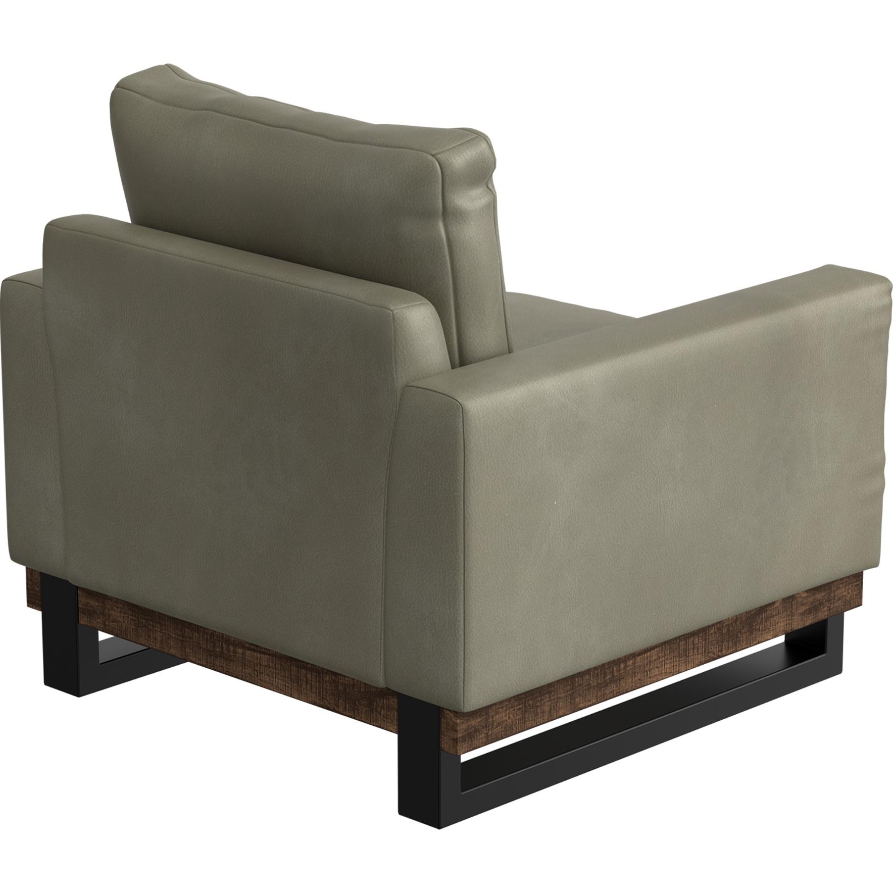 Blackburn Metal & Wood Base Armchair 3 Blackburn Metal & Wood Base Armchair - Image 3