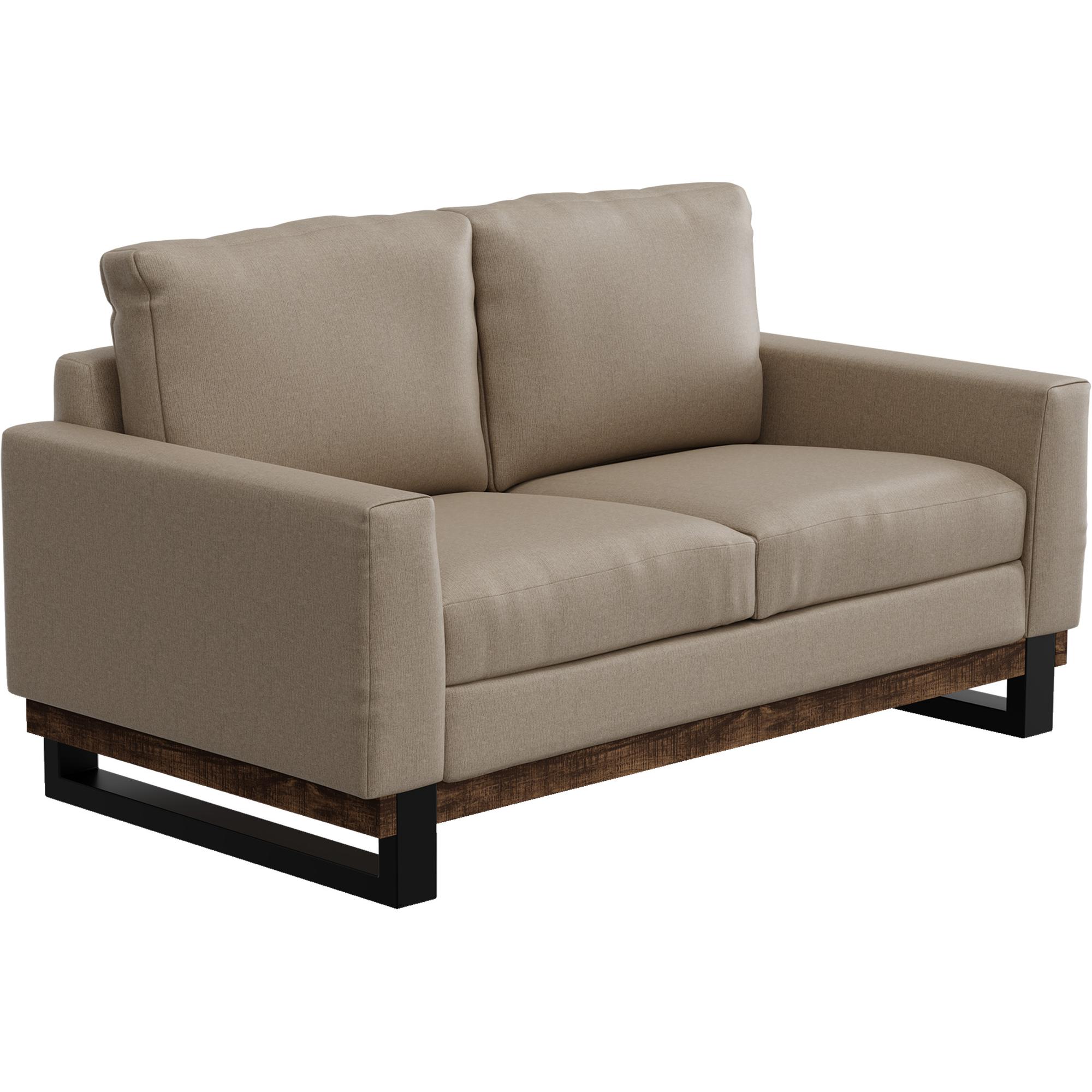 Blackburn Metal & Wood Base Loveseat 1 Blackburn Metal & Wood Base Loveseat