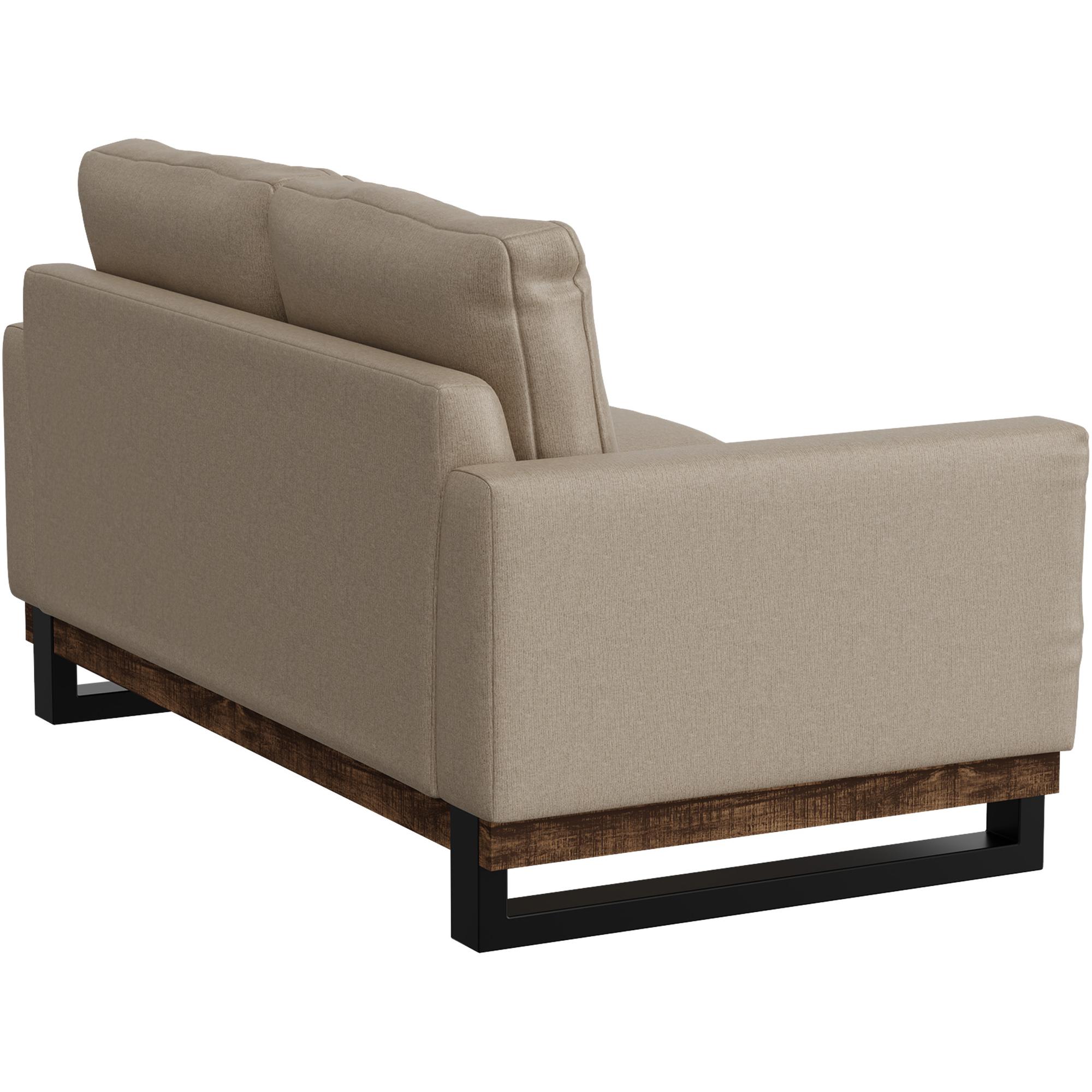 Blackburn Metal & Wood Base Loveseat 3 Blackburn Metal & Wood Base Loveseat - Image 3