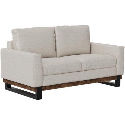 Blackburn Metal & Wood Base Loveseat