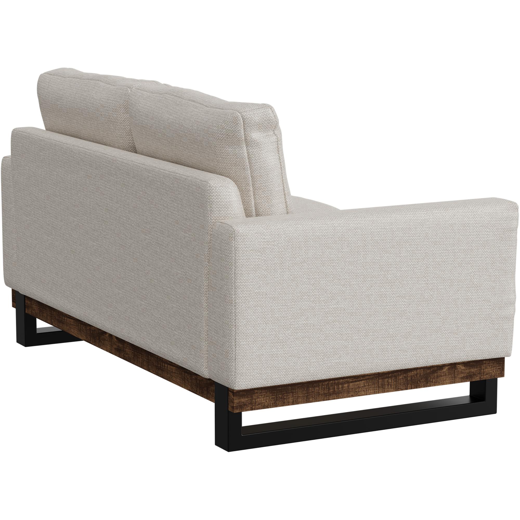 Blackburn Metal & Wood Base Loveseat 3 Blackburn Metal & Wood Base Loveseat - Image 3