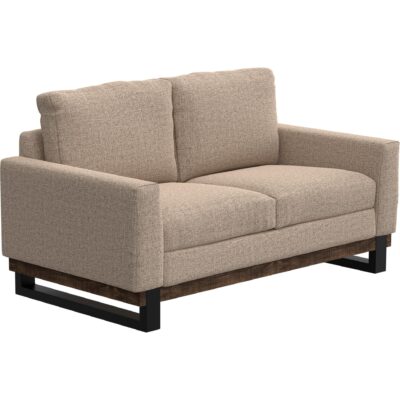 Blackburn Metal & Wood Base Loveseat