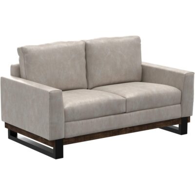 Blackburn Metal & Wood Base Loveseat