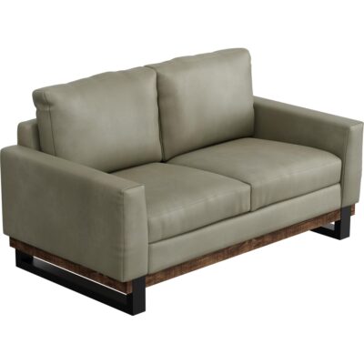 Blackburn Metal & Wood Base Loveseat