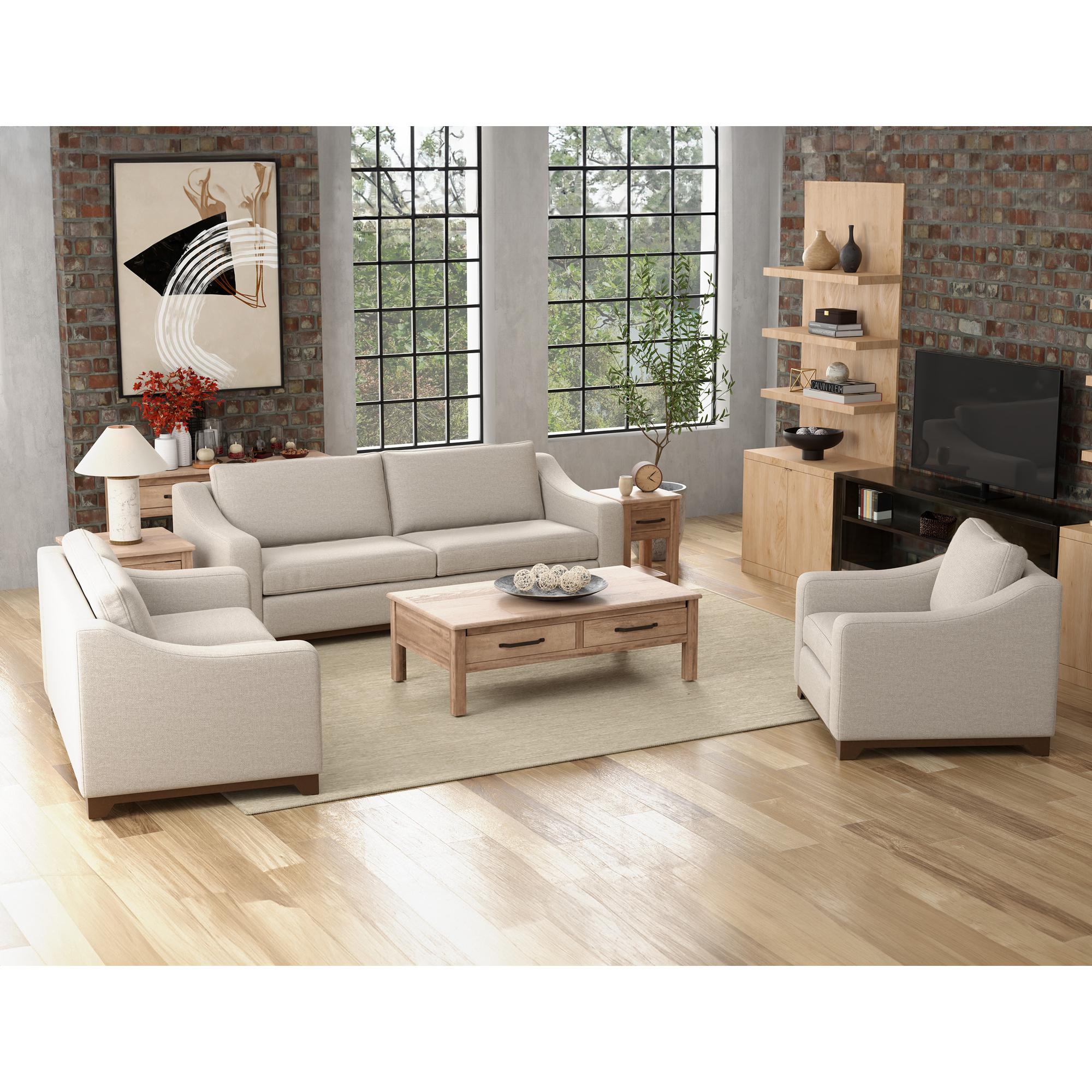 Natural Parota Wooden Frame & Base Armchair 4 Natural Parota Wooden Frame & Base Armchair - Image 4