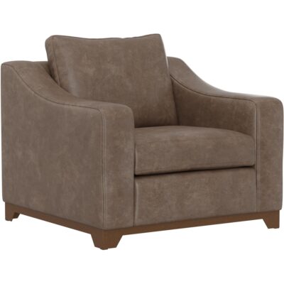 Natural Parota Wooden Frame & Base Armchair