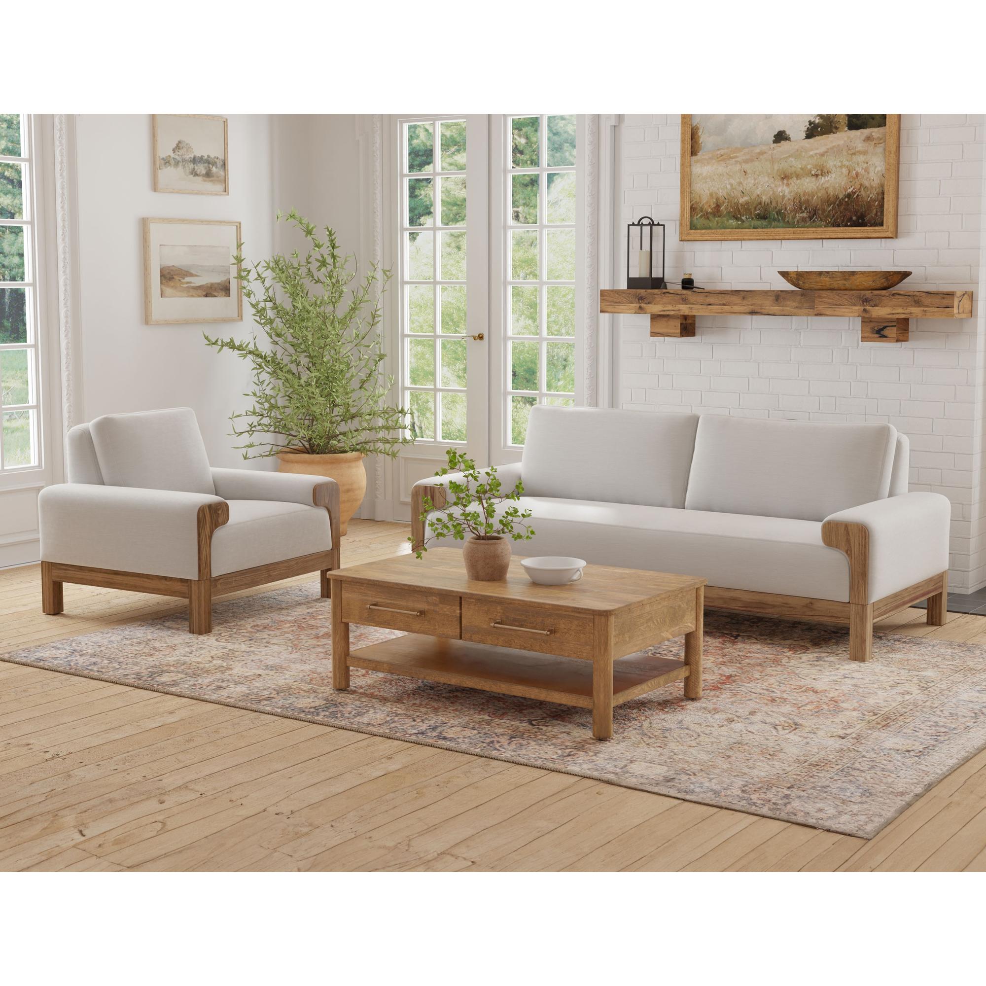 Sedona Wooden Frame & Base Armchair 4 Sedona Wooden Frame & Base Armchair - Image 4