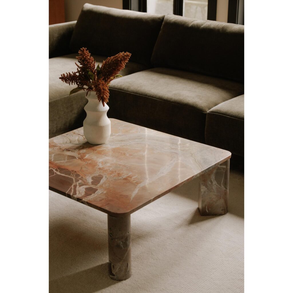 Segment Coffee Table Orange Levante Marble - Image 10