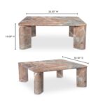 Segment Coffee Table Orange Levante Marble JD-1048-12-0 JD 1048 12 0 70