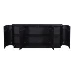 Povera 4 Door Sideboard Black JD-1050-02 JD 1050 02 01