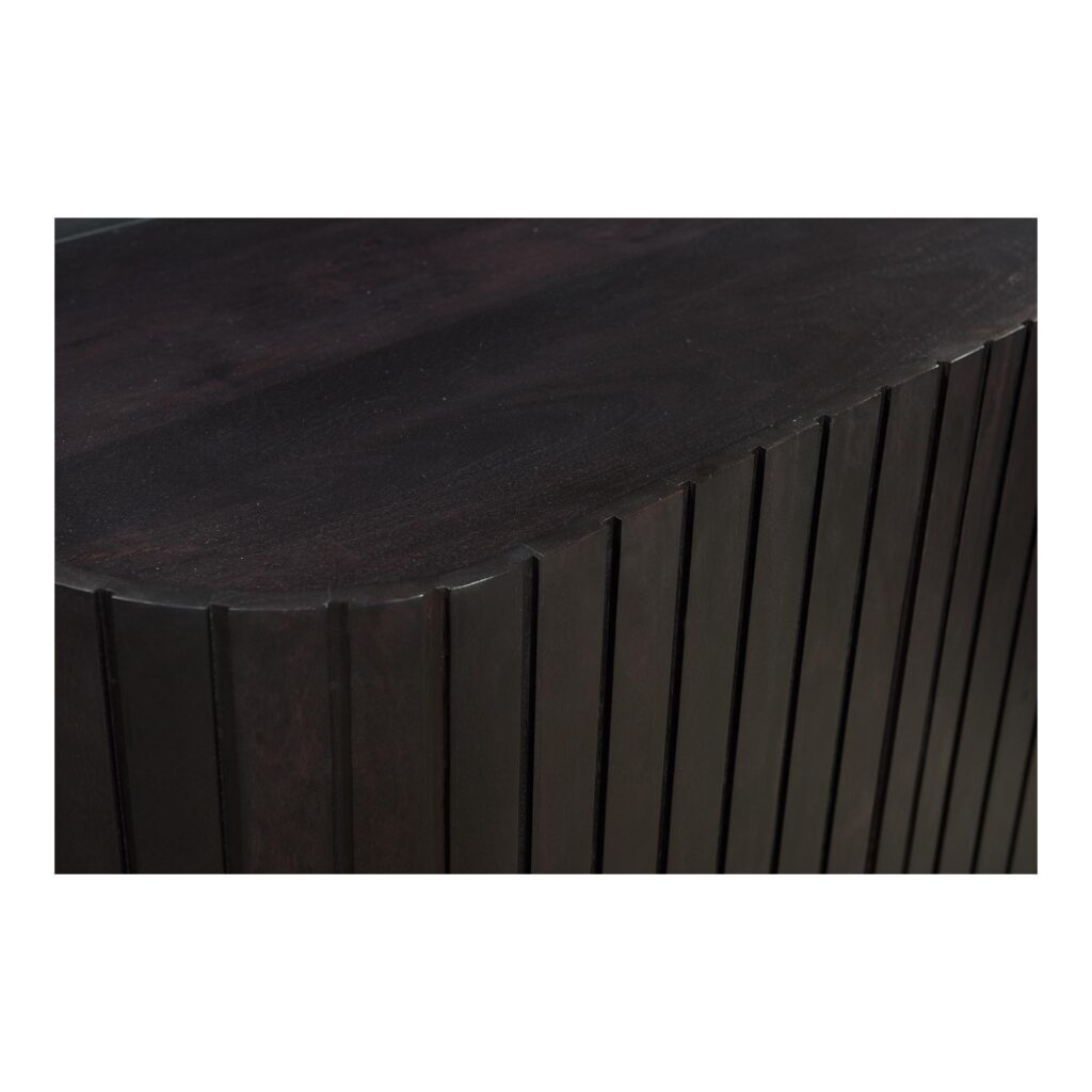 Povera 4 Door Sideboard Black - Image 4