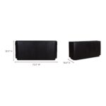 Povera 4 Door Sideboard Black JD-1050-02 JD 1050 02 70