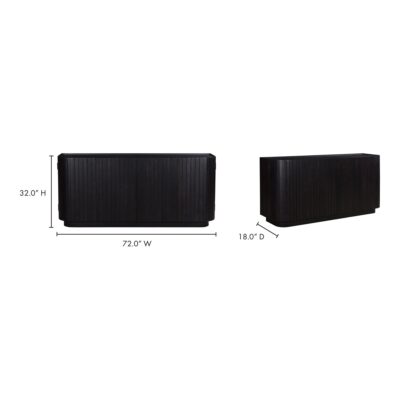 Povera 4 Door Sideboard Black 17 Povera 4 Door Sideboard Black JD-1050-02 JD 1050 02 70