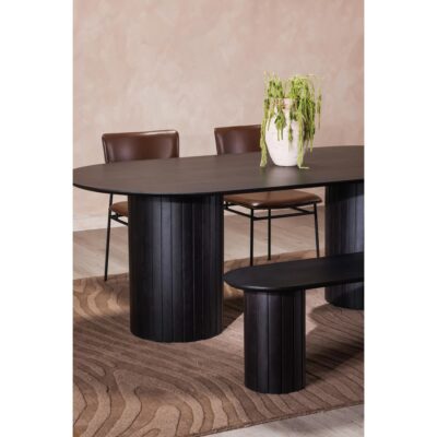 Povera Dining Bench Black 8 Povera Dining Bench Black JD-1053-02-0 JD 1053 02 0 10