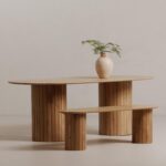 Povera Dining Bench Natural Oak JD-1053-24-0 JD 1053 24 0 30