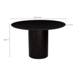 Povera Round Dining Table Black JD-1059-02-0 JD 1059 02 70