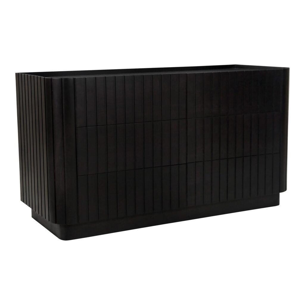 Povera 6 Drawer Dresser Black - Image 3
