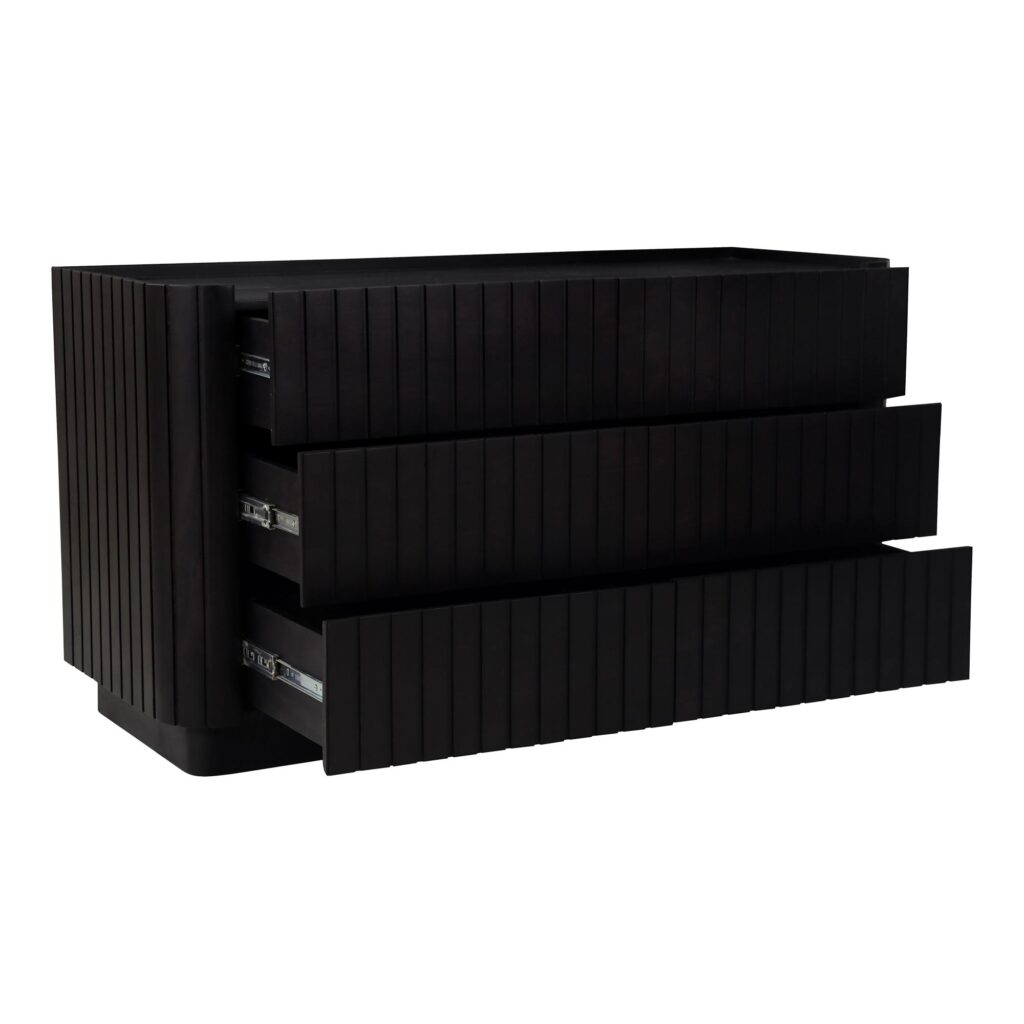 Povera 6 Drawer Dresser Black - Image 4