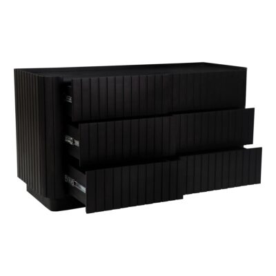 Povera 6 Drawer Dresser Black 16 Povera 6 Drawer Dresser Black JD-1062-02 JD 1062 02 04