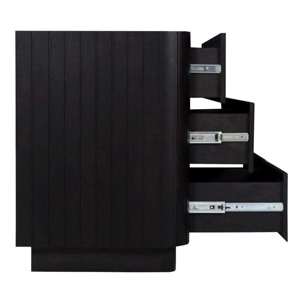 Povera 6 Drawer Dresser Black - Image 7