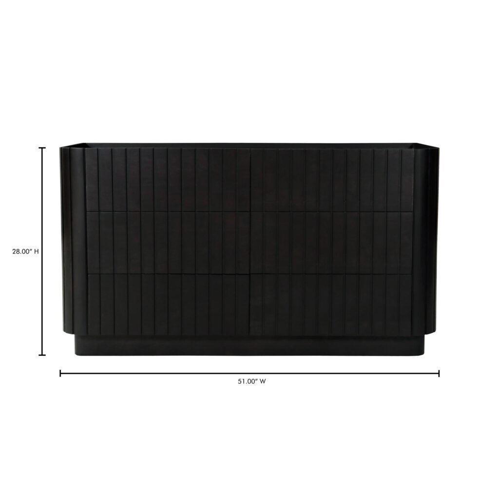 Povera 6 Drawer Dresser Black - Image 12