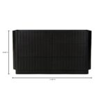 Povera 6 Drawer Dresser Black JD-1062-02 JD 1062 02 70