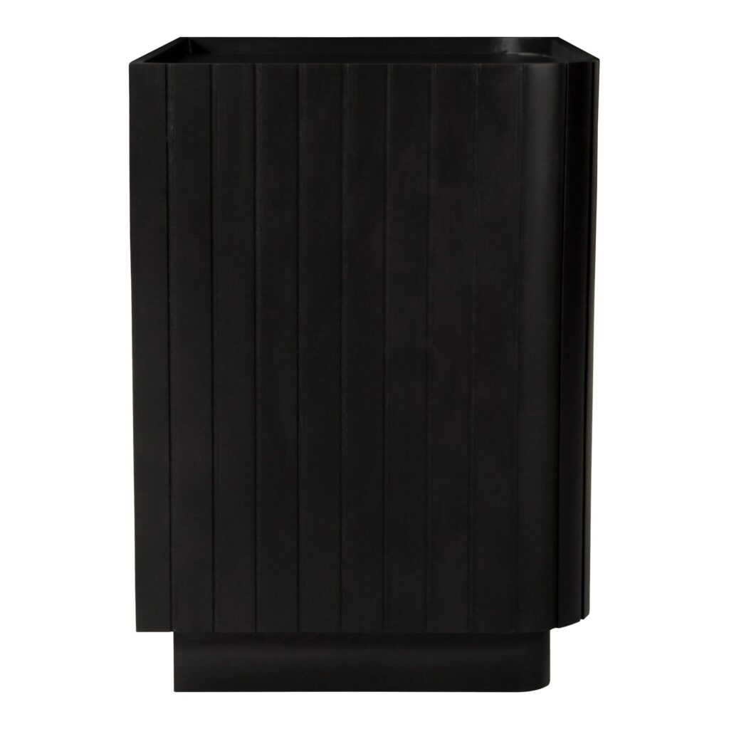 Povera 3 Drawer Nightstand Black - Image 5