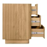 Povera 3 Drawer Nightstand Natural Oak JD-1063-24 JD 1063 24 05