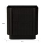 Povera Nightstand Black JD-1064-02 JD 1064 02 70